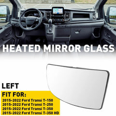Mirror Lower Glass Convex Driver for LH Side Ford Transit 150 250 350 2015-2022 6B93BC-57