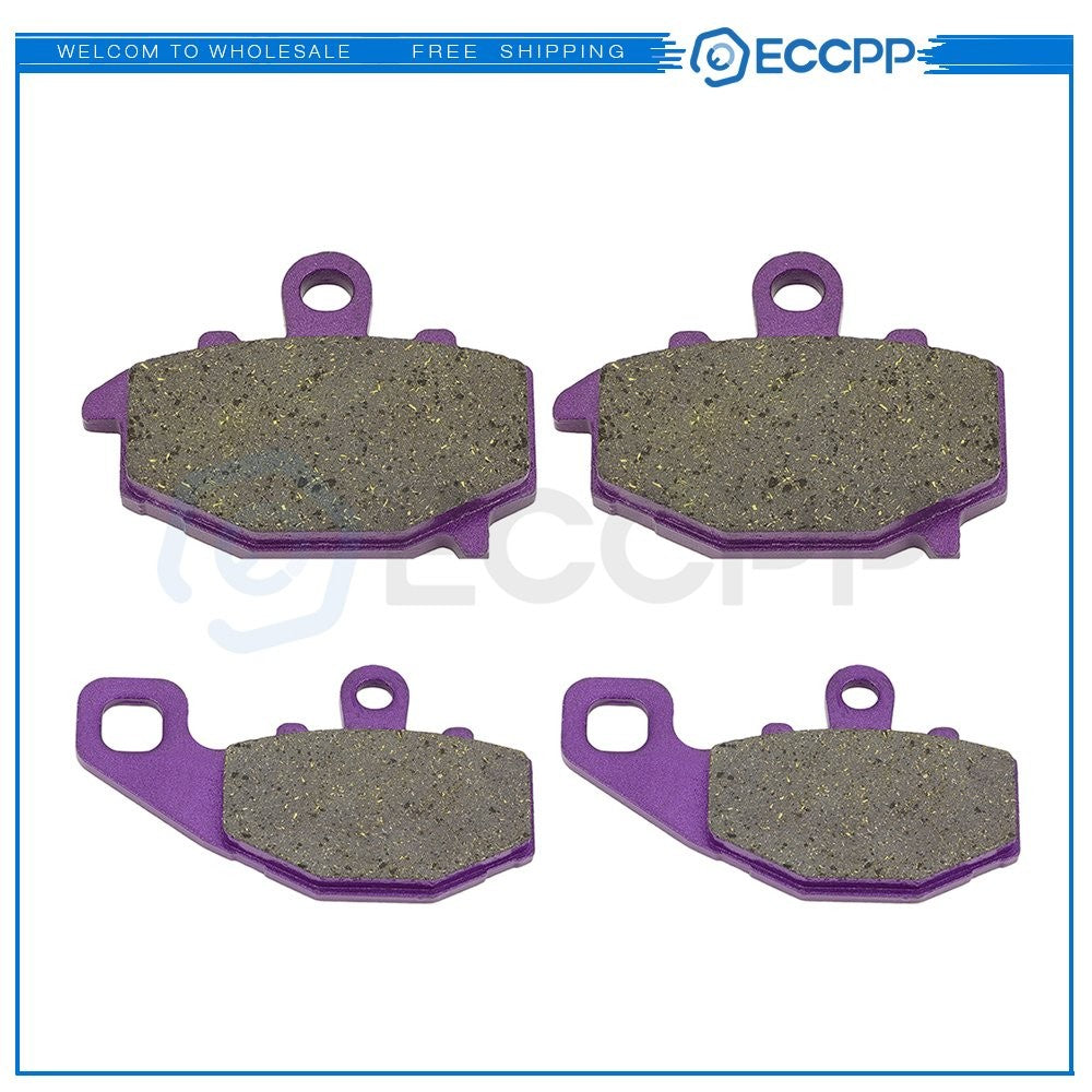 2 Pair Brake Pads Kit For 2003-2006 2010-2013 Kawasaki Z1000 Carbon Fiber 6B93BC-57