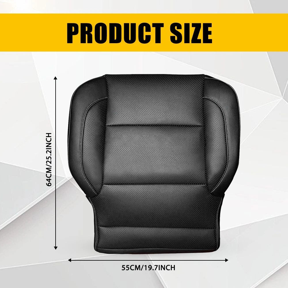 Driver Passenger Leather Bottom Seat Cover Black for 2015-19 GMC Yukon Denali EA 6B93BC-57