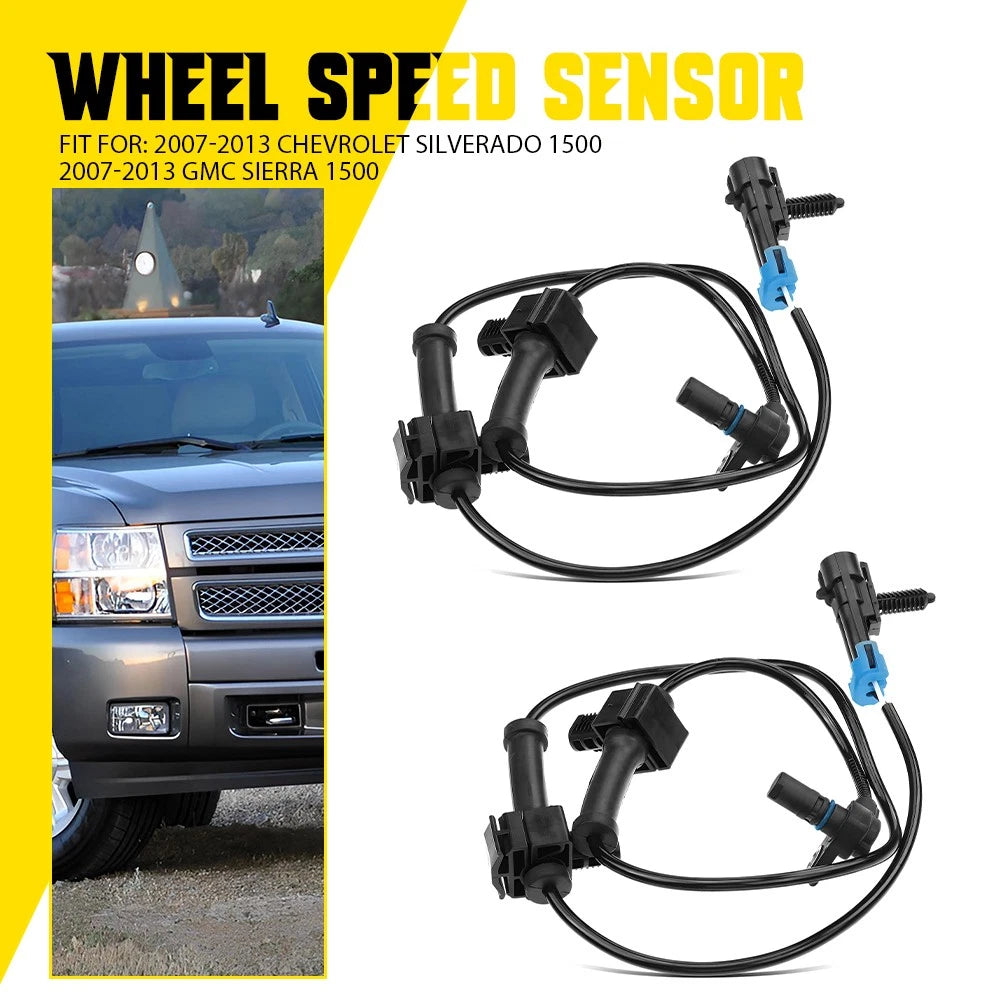 Rear ABS Speed Sensor Set For 2007 08 09 10 11 12 13 Chevrolet Silverado 1500 EA 6B93BC-57