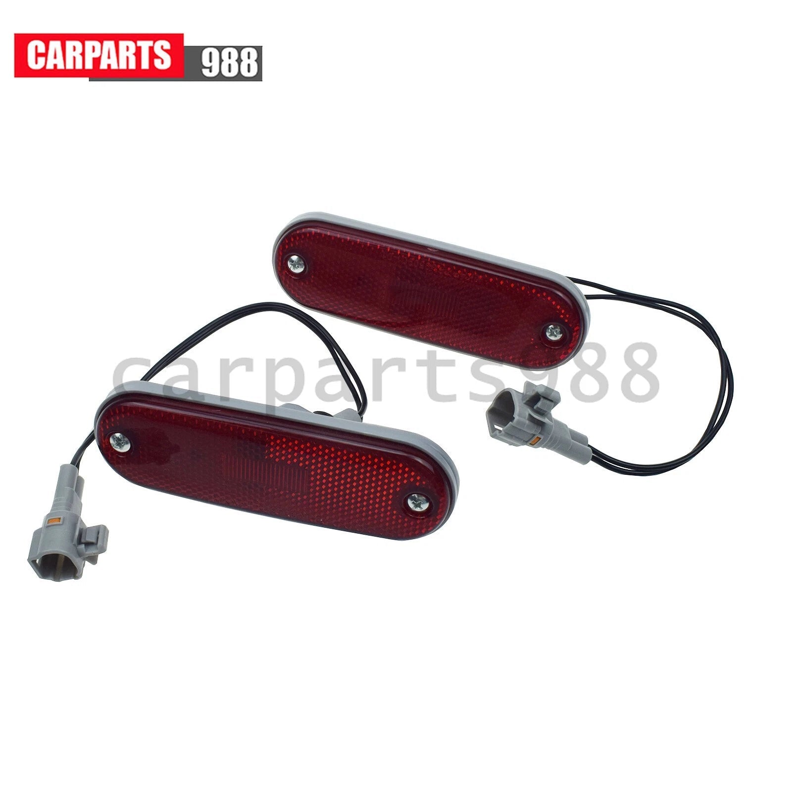 Pair LH & RH Rear Reflector Side Marker Lights W/ bulbs For 1996-00 Toyota RAV4 6B93BC-57