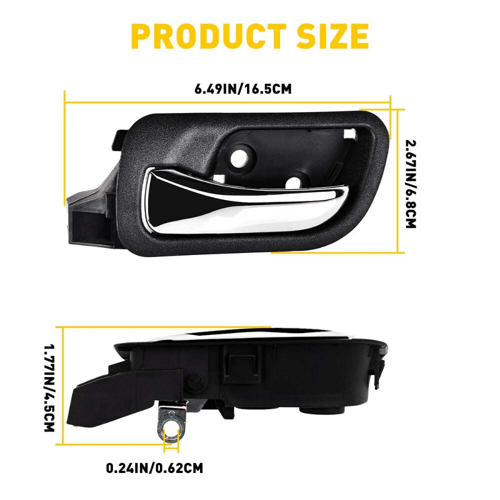 Interior Door Handle For 2003-2007 Honda Accord Front, Driver Side Sedan Plastic 6B93BC-57