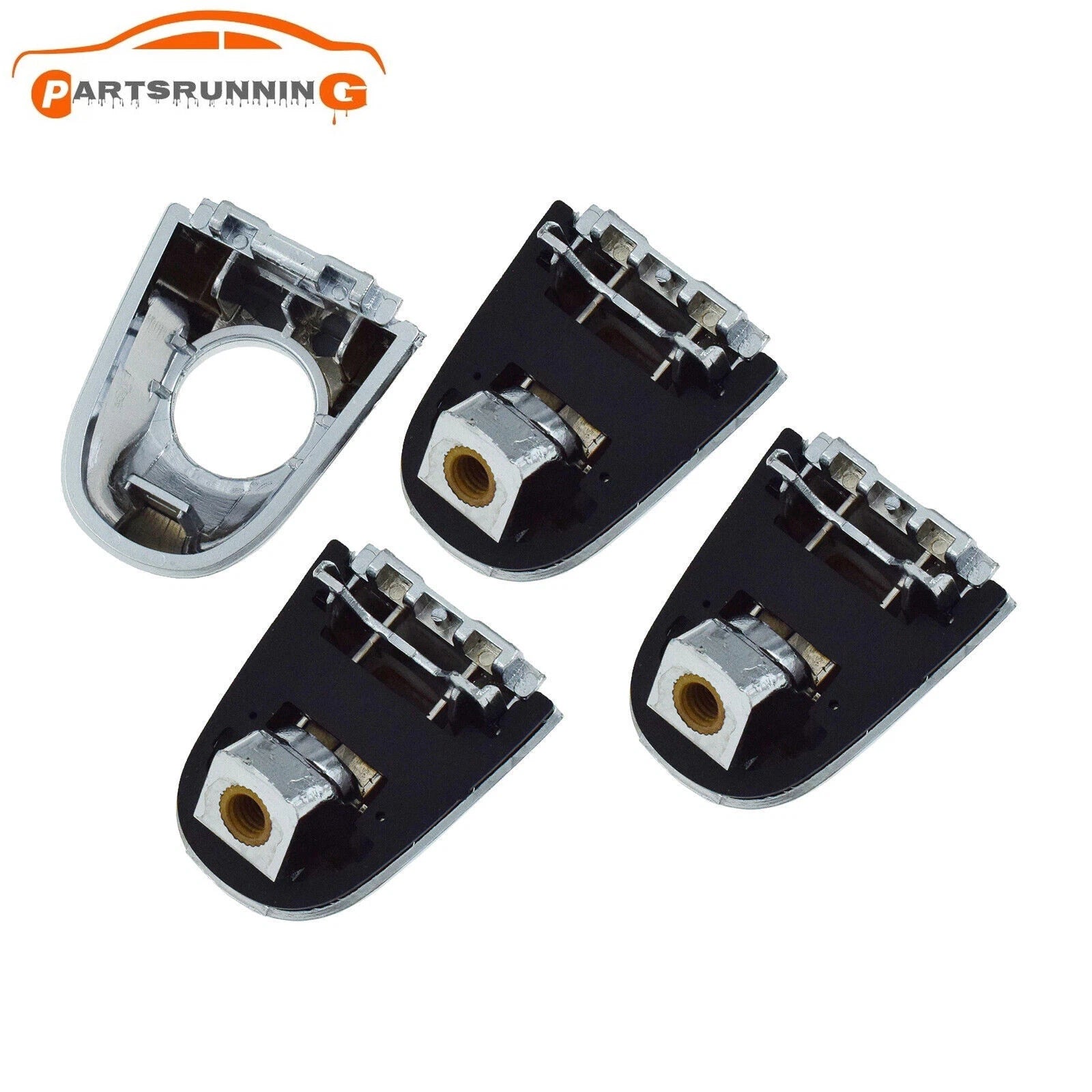 4PCS Chrome Front Rear LH RH Outside Door Handle For Kia Forte Cerato 2010-2013 6B93BC-57