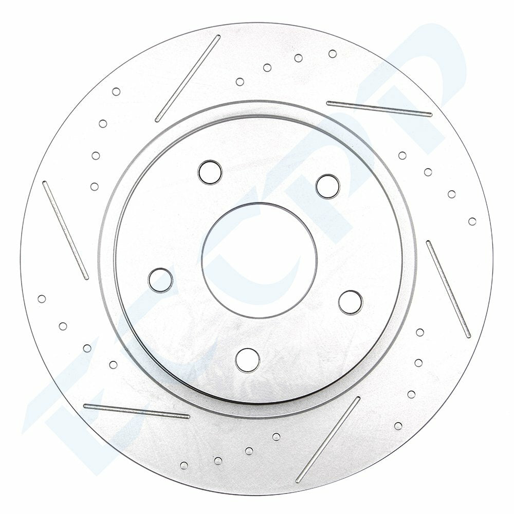 Slot Rear Brake Rotors For 2008-2016 Dodge Grand Caravan 2009-2012 Vw Routan 6B93BC-57