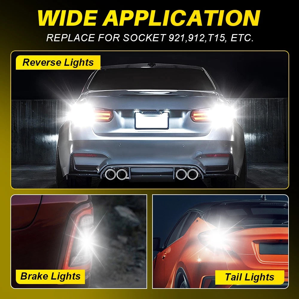 Canbus LED 921 912 W16W T15 Backup Reverse Light for 2005-2018 Toyota Tacoma BRS 6B93BC-57