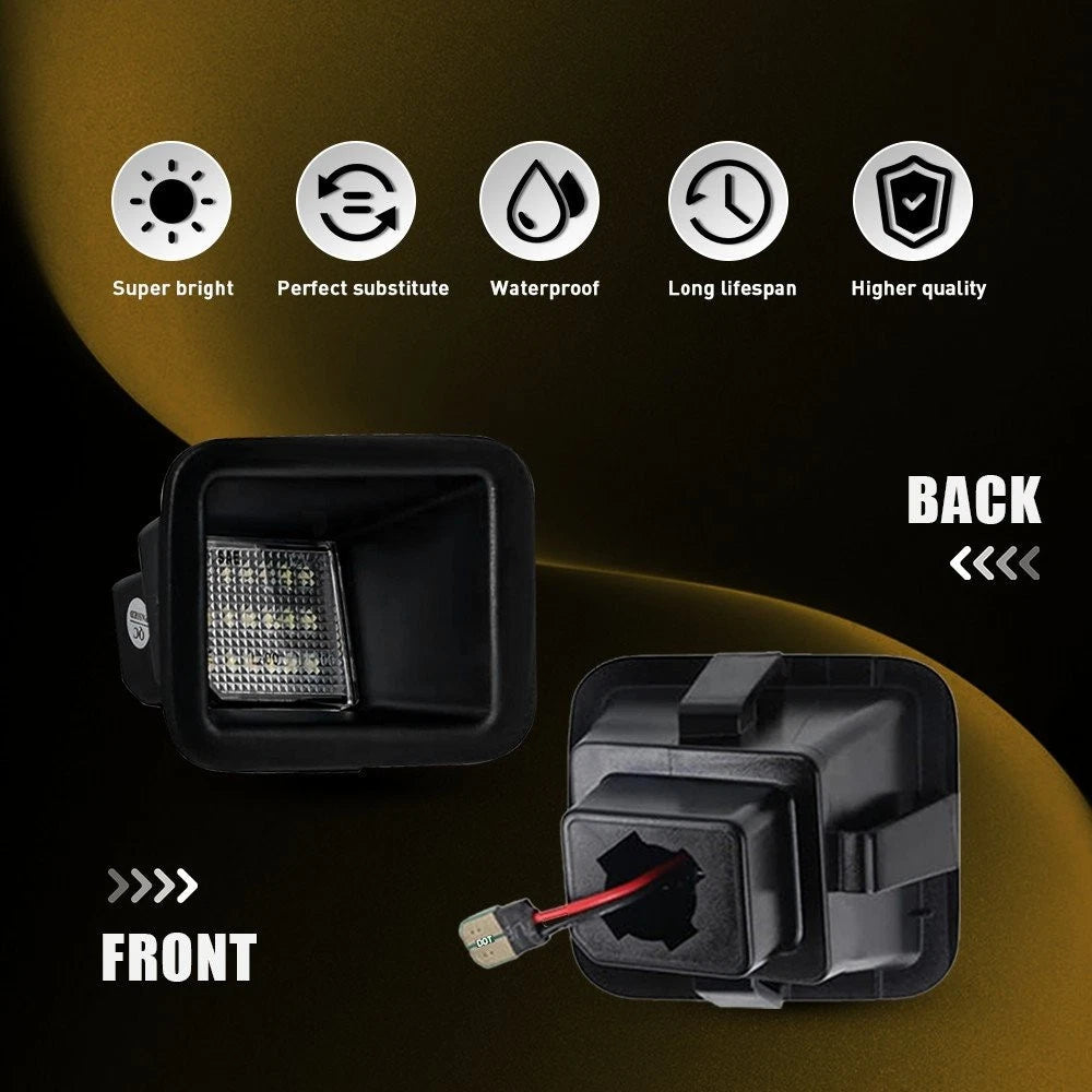 2x Bright White LED Tag License Plate Light For 2017-2022 Ford F-250 F-350 F-450 6B93BC-57