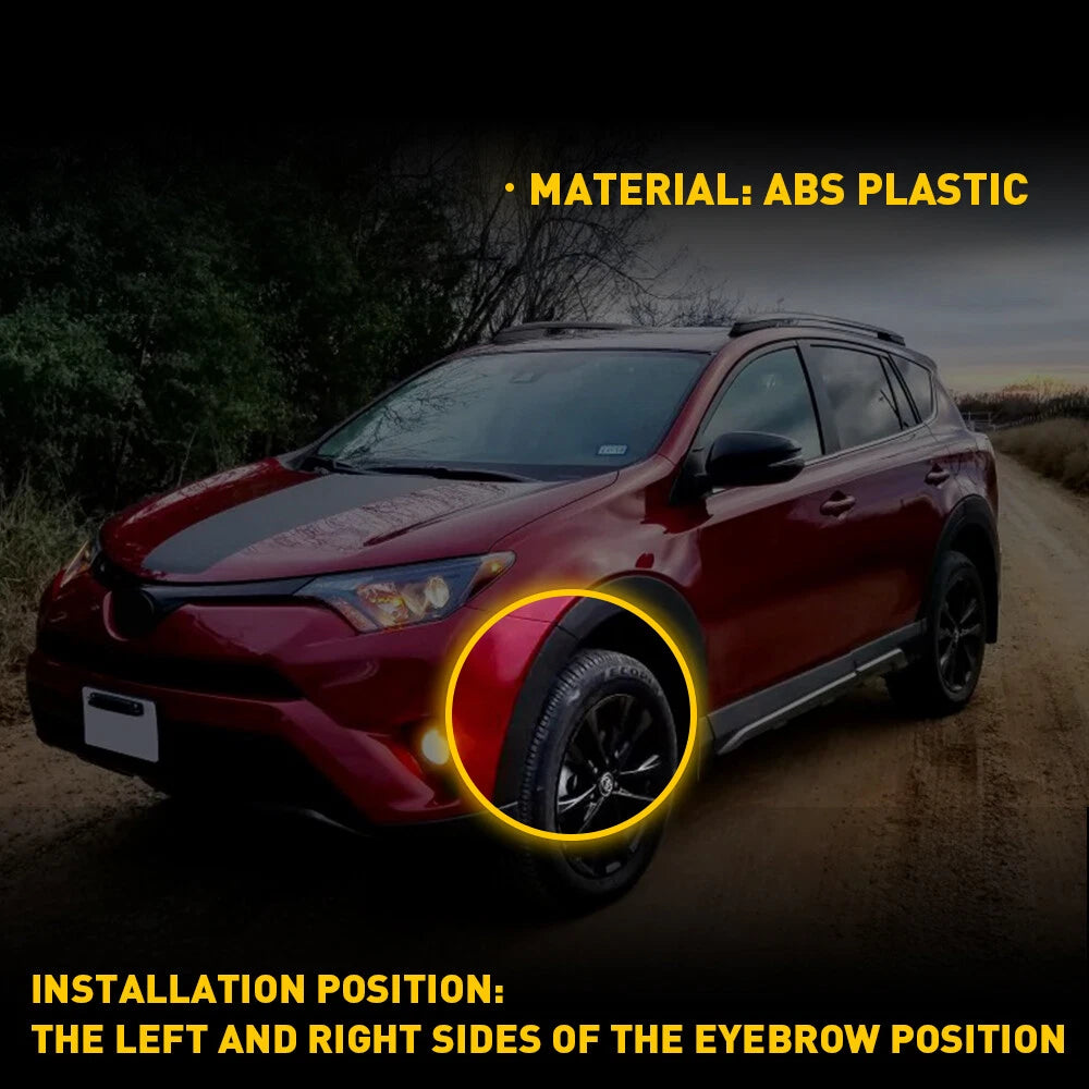 1PAIR TRIM SIDE FRONT BUMPER MOLDING LEFT RIGHT & FITS FOR 2016-2018 TOYOTA RAV4 6B93BC-57