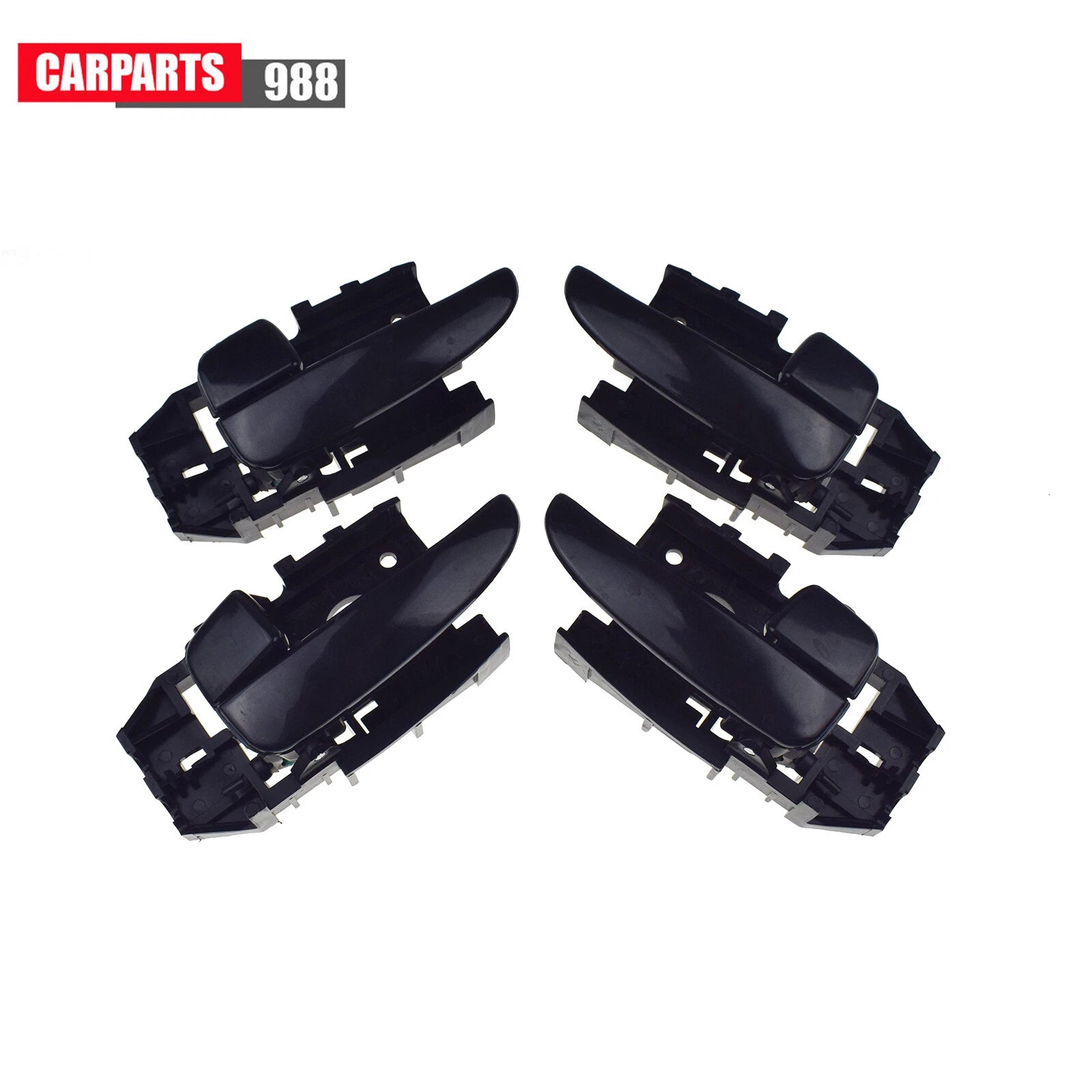 8Pcs For Hyundai Elantra Black Interior Door Handle & Cover Bezel Front Rear 6B93BC-57