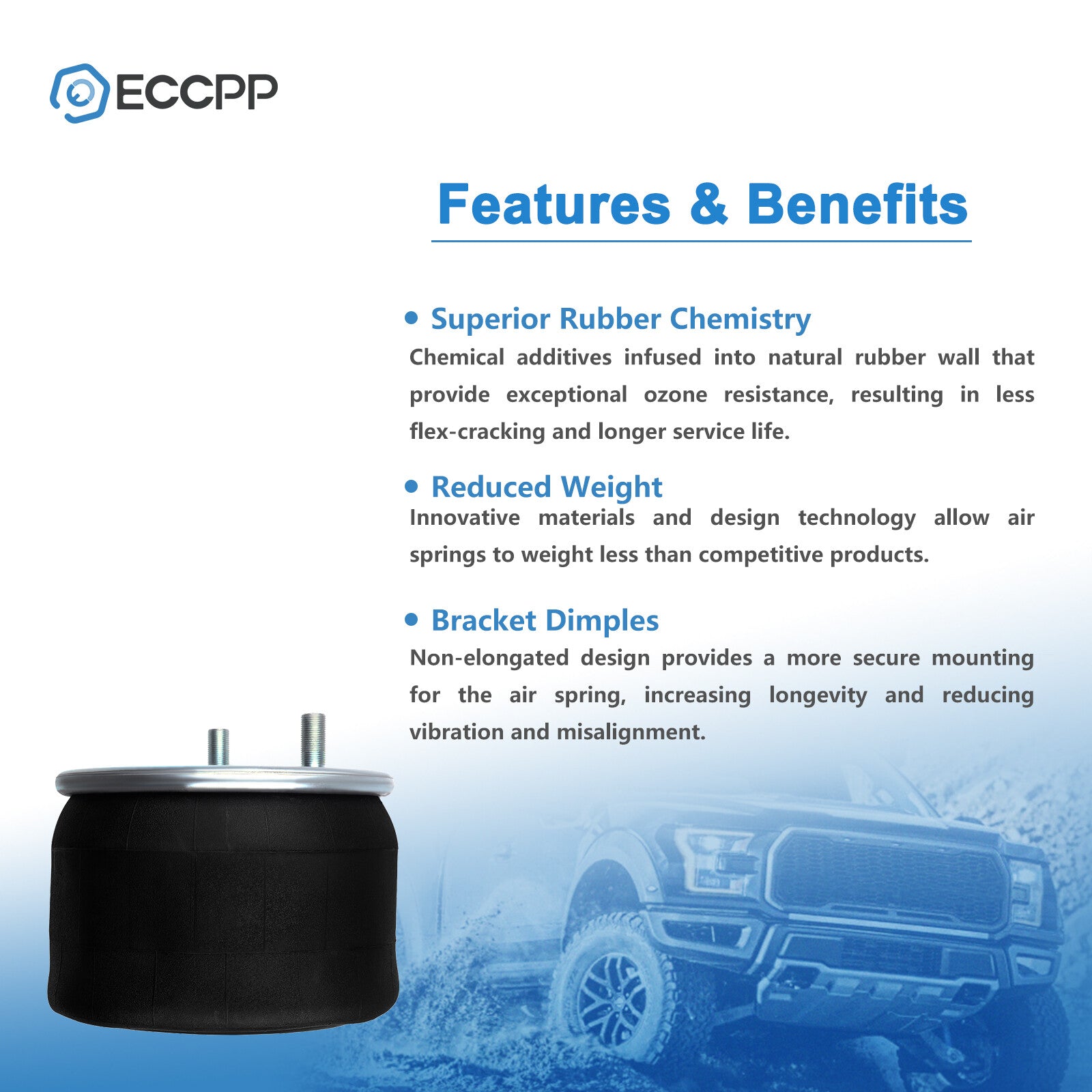 Air Suspension Air Bag W01-358-8709 For Hendrickson Goodyear 1R13-159 6B93BC-57