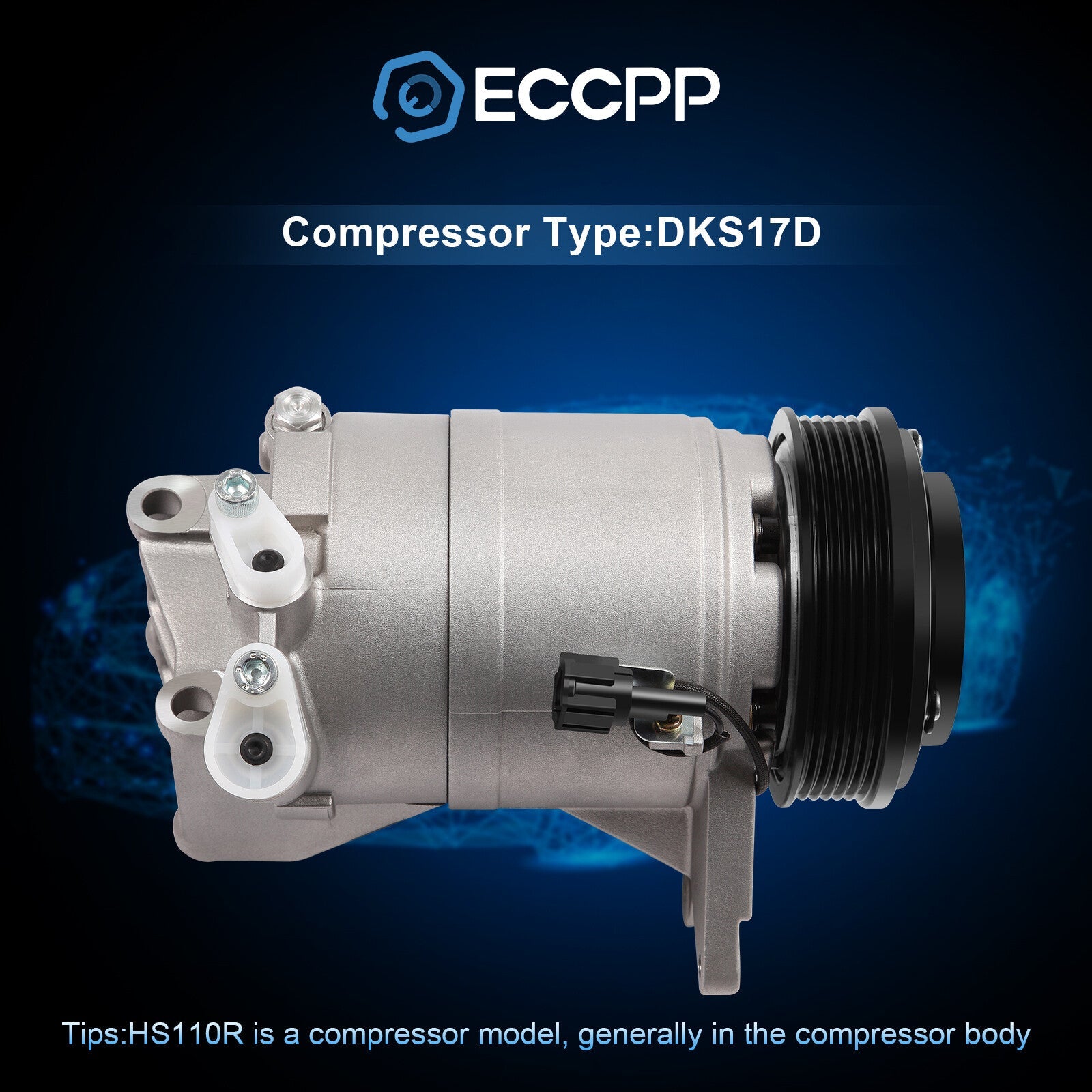 ECCPP A/C AC Compressor For Nissan Maxima 2004-2007 For Altima 2002-2006 3.5L 6B93BC-57