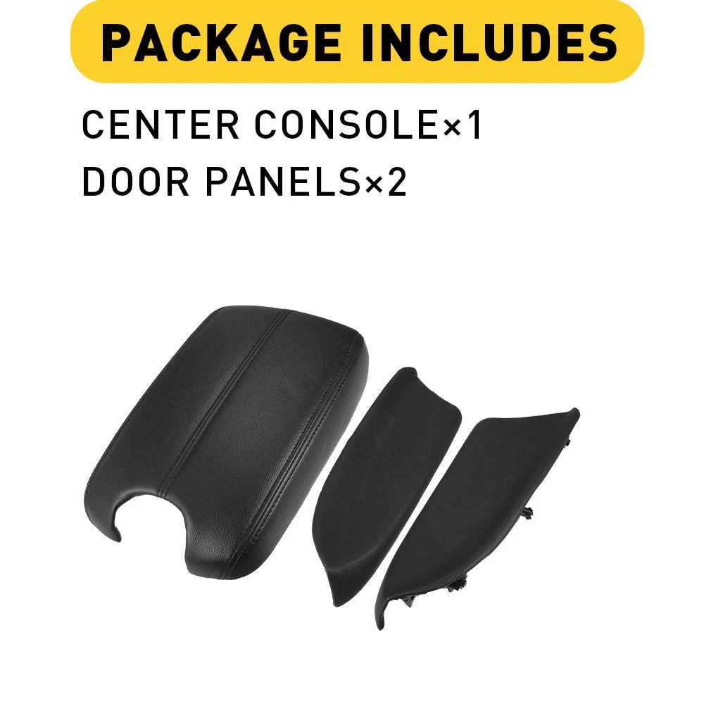 Door Armrest Hand Leather Arm Rest Cover & Base Lid For Honda Accord 2008-12 EOA 6B93BC-57