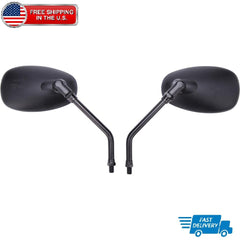 Black Motorcycle Rear view Mirrors For Kawasaki Vulcan 1500 1600 1700 900 800 US