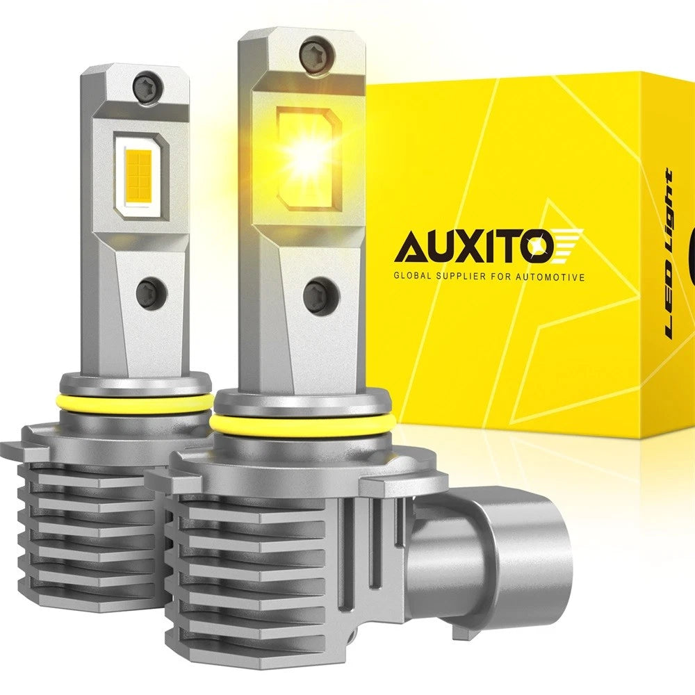 AUXITO 9145 H10 9140 LED Bulbs Fog Light YELLOW for Ford F-150 F-250 Super Duty AUXITO