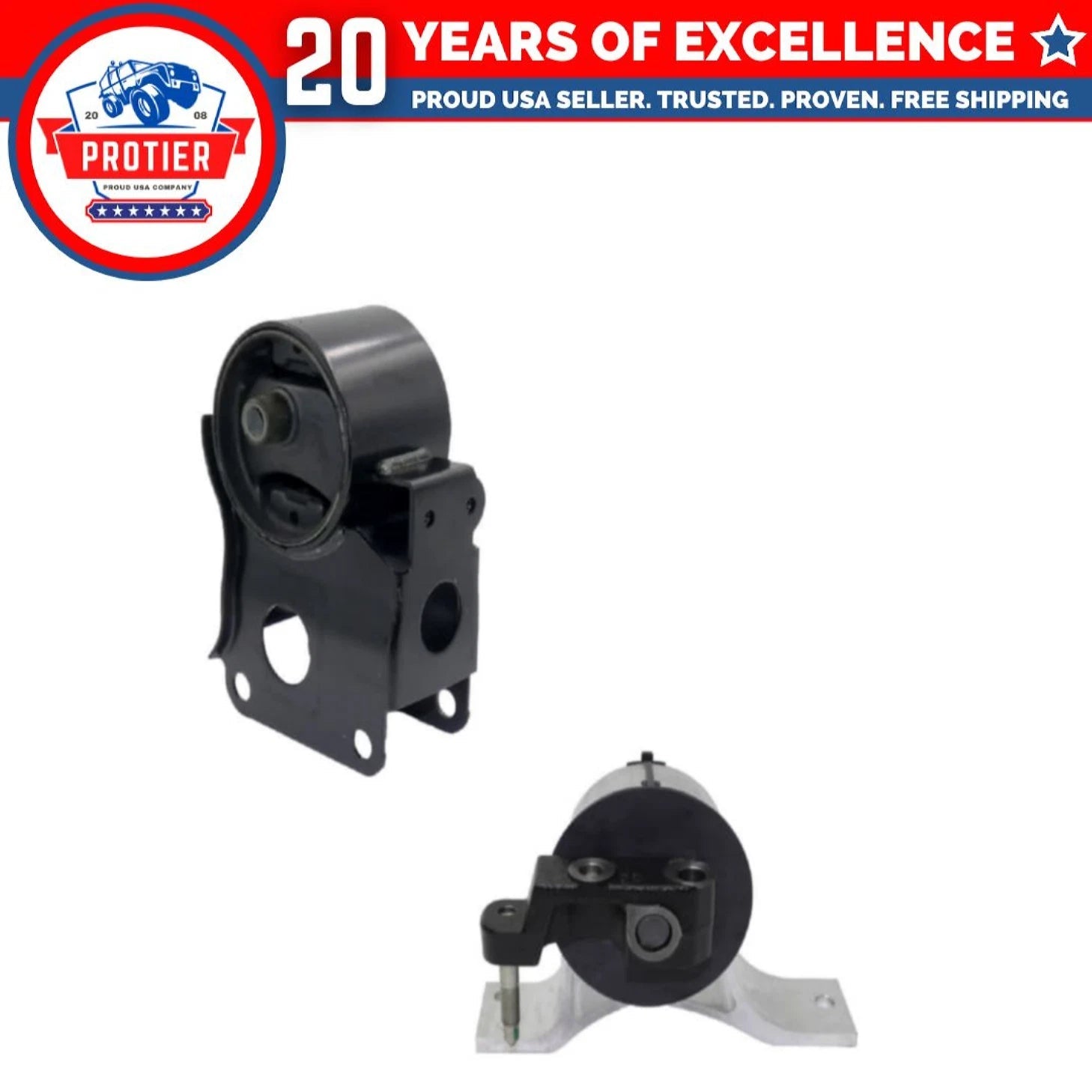 Front Right & Rear Engine Motor Mount 2PCS Set for 2002-2006 Nissan Altima 2.5L 6B93BC-57