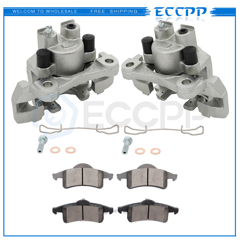 Rear L+R Brake Calipers Brake Pads Kits 6Pcs For 1999-2004 Jeep Grand Cherokee 6B93BC-57