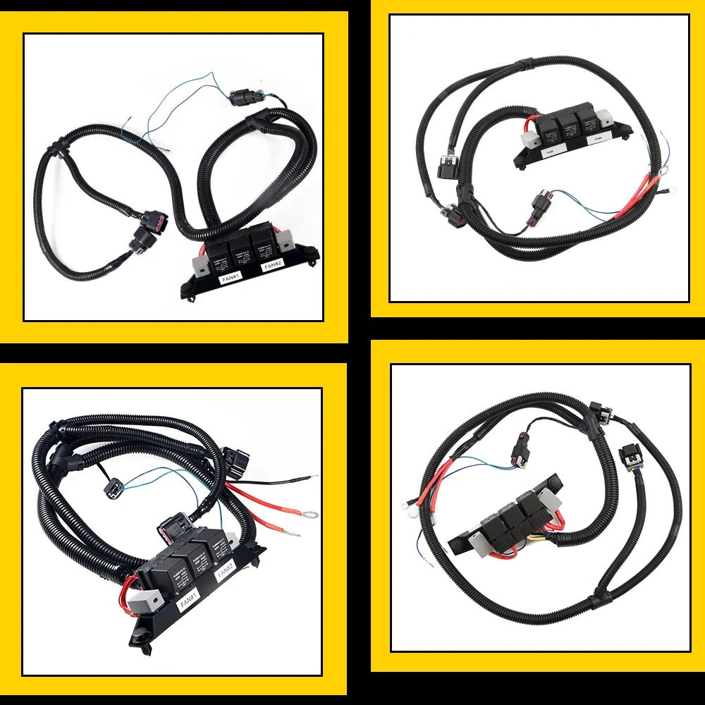 For Chevy Silverado GMC Tahoe Sierra Yukon Retrofit Alone Fan Electric Harness 6B93BC-57