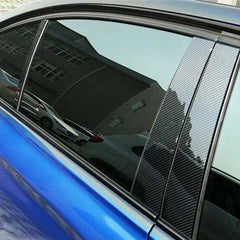 6PCS Carbon Fiber Car Door Pillar Posts Trim Cover For 2011-2021 Dodge Charger A 6B93BC-57