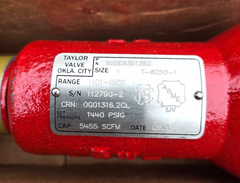 Taylor Valve Technology 825E8351352 Safety Relief Valve 1 T-8250-1 TAYLOR