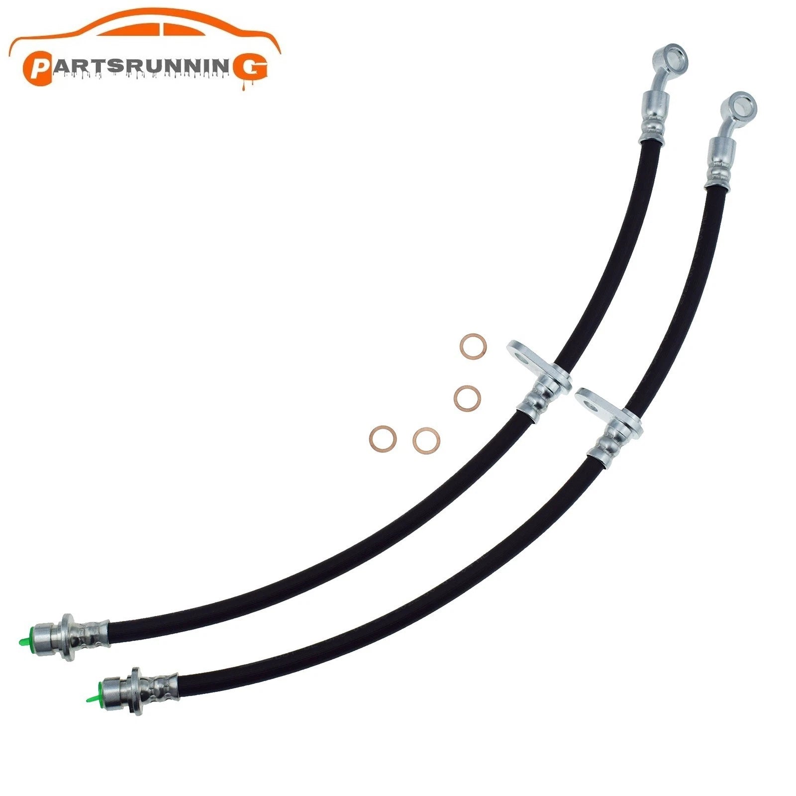 2PCS Front Brake Hydraulic Hose for Acura TL TSX 2004-2008 Honda Accord 2003-07 6B93BC-57