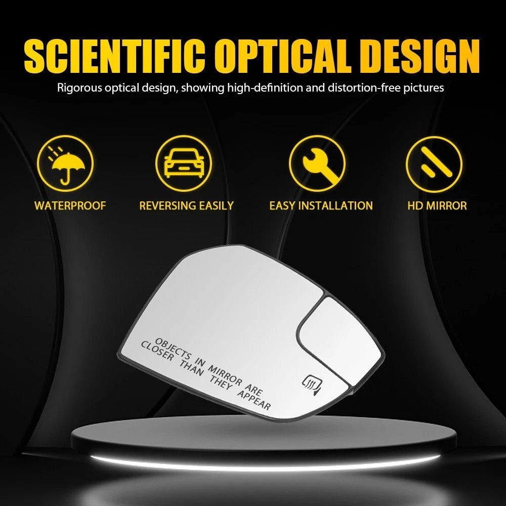 Passenger Right Side Heated Mirror Glass for 2017-2019 Ford Escape Replacement A 6B93BC-57