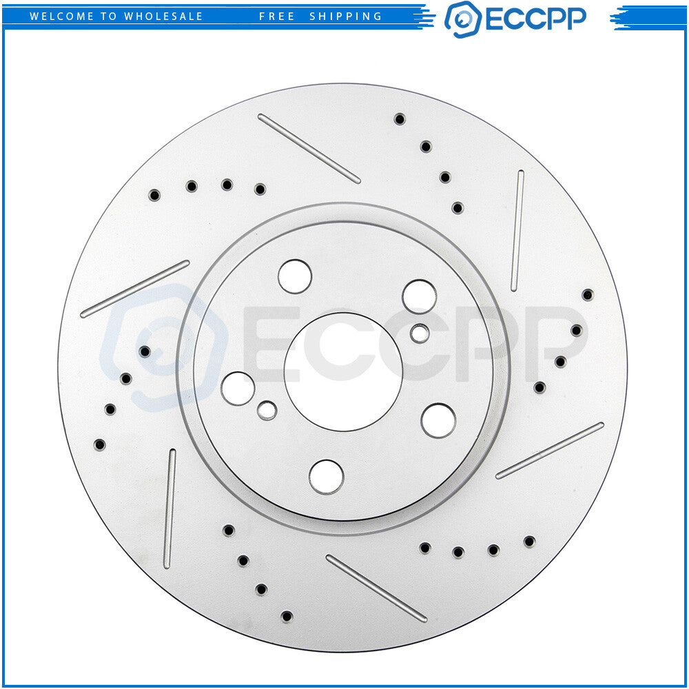 Fits Toyota Scion Tc Pontiac Vibe Front+Rear Drilled & Slotted Brake Rotors 6B93BC-57