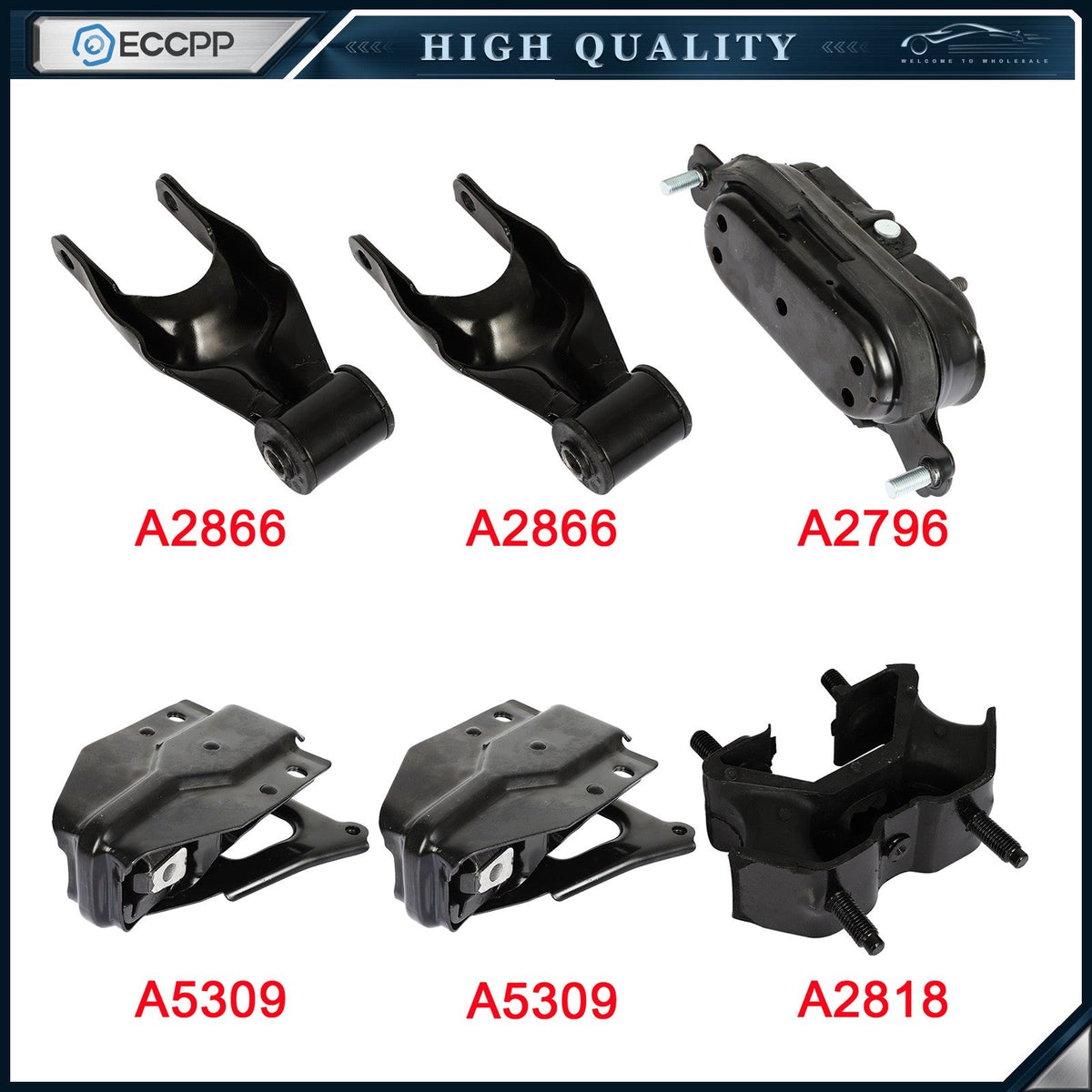 6PCS Engine & Trans Mount Set for 1997 1998 1999 2000 2001-2004 Regal V6 3.8L KOEEP