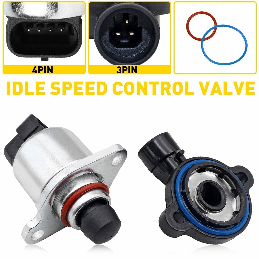 For GMC Cadillac Chevrolet Throttle Position Sensor + Idle Air Control Valve Set