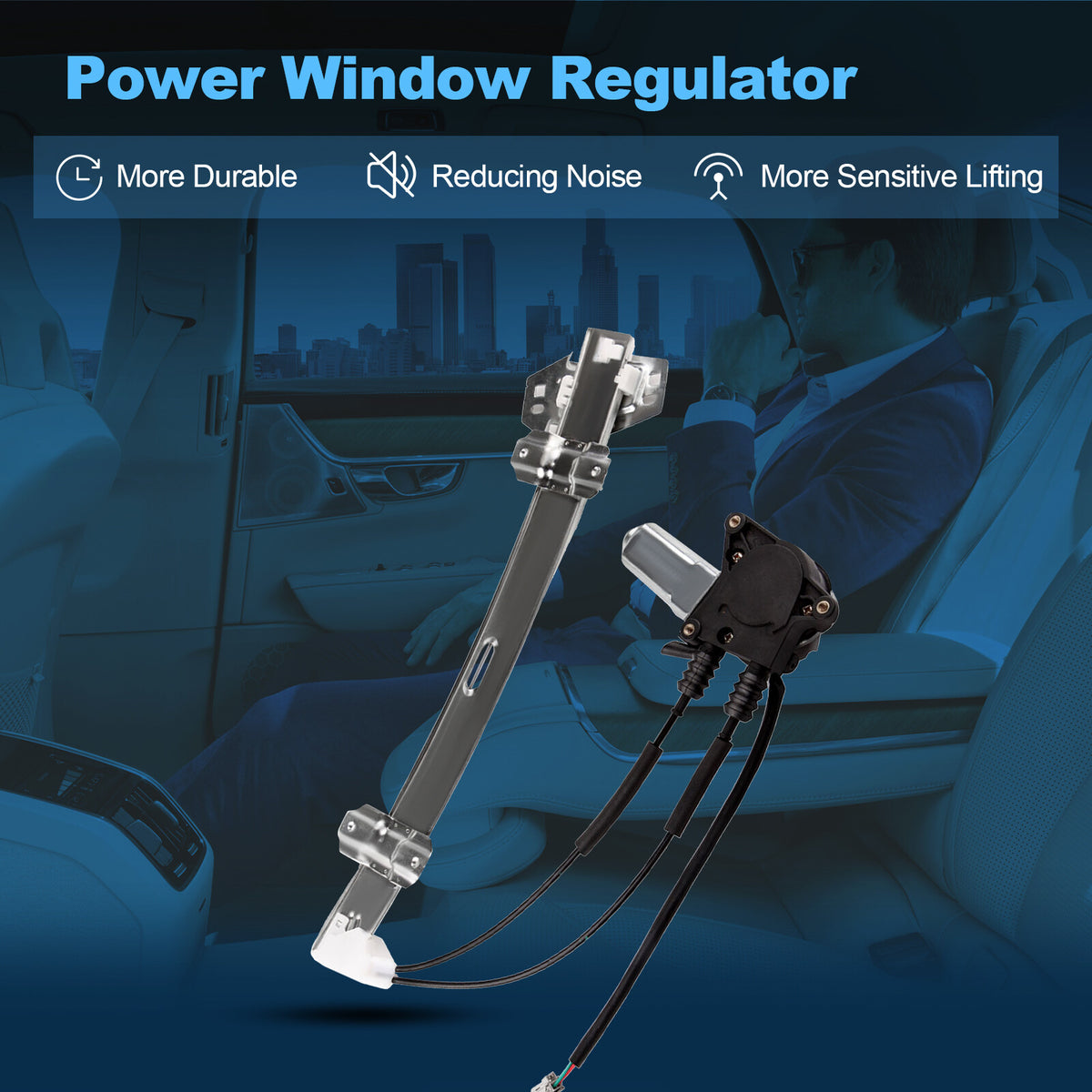 For HONDA Accord 4 Door 1997-1994 Front Passenger Side Window Regulator w/ Motor