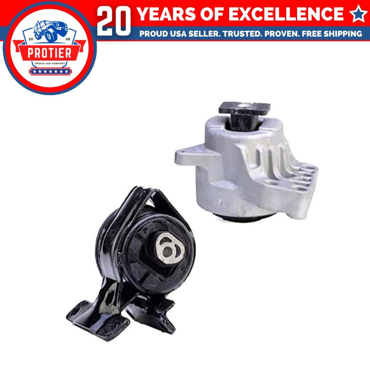 Fits 2012-2014 Ford Edge 2.0L AUTO Front Motor & Transmission Mount Set 2pc 6B93BC-57