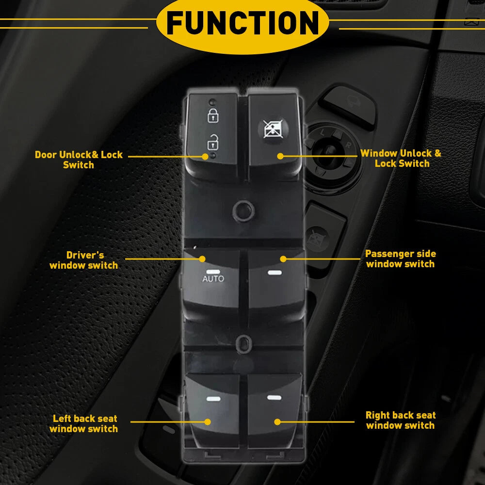 FOR Hyundai Elantra 2014 2015 2016 Left Driver Master Door Window Switch EOA 6B93BC-57