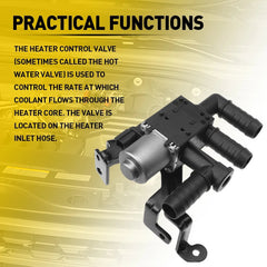 Heater Control Valve for Ford F-150 2018-20 V8 5.0L Naturally Aspirated 2Pin EOA 6B93BC-57