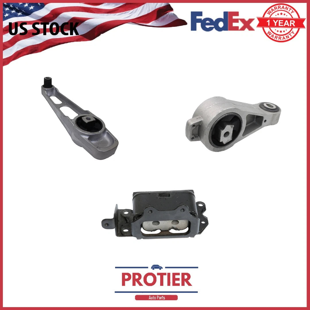 2003-2007 Chrysler PT Cruiser 2.4L Engine Motor Mount Set with Auto Trans Mount 6B93BC-57