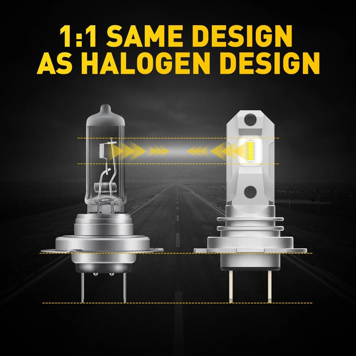 2x H7 LED Headlight Bulb Kit High Low Beam 40000LM Super Bright 6500K White USEA 6B93BC-57
