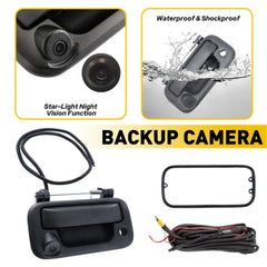 Tailgate Handle W/Rear View Backup Camera for 2004-2014 Ford F150 F250 F350 F450 6B93BC-57