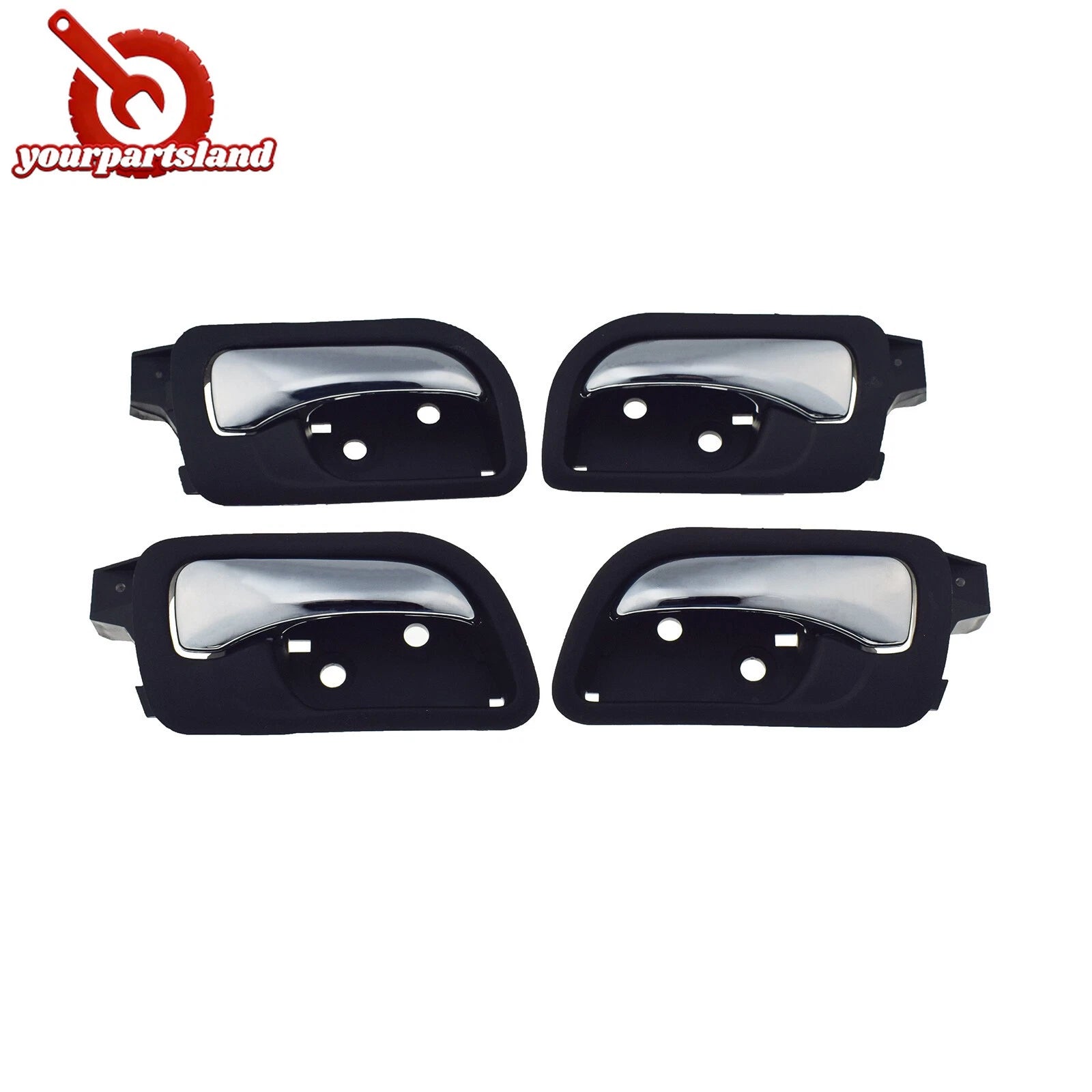 Front Rear Left Right Interior Door Handle Chrome For 03-07 Honda Accord 4-Door 6B93BC-57