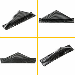 Universal 4x Car Rear Shark Fins Lower Bumper Splitter Diffuser Lip Carbon Fiber 6B93BC-57