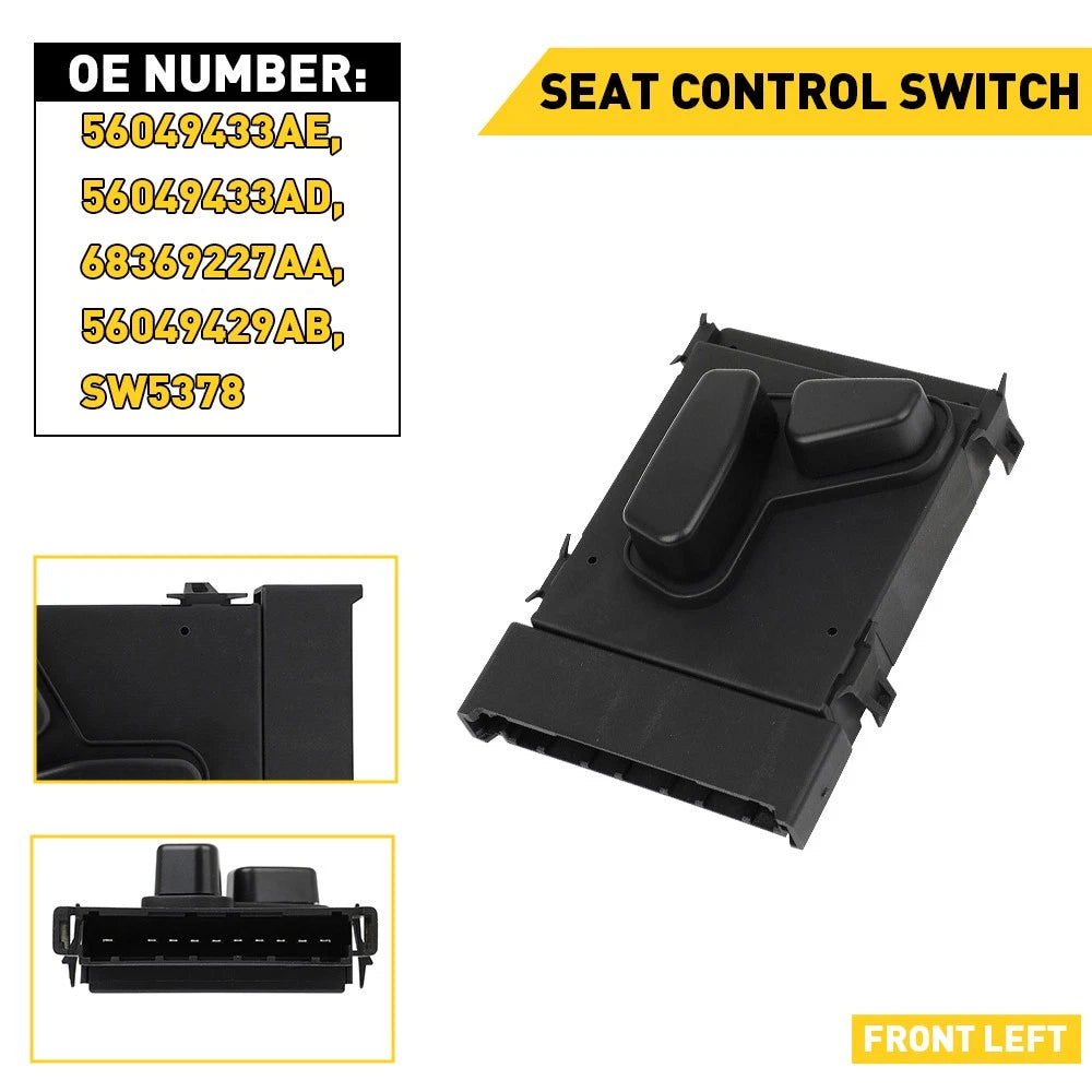 Driver Side Power Seat Control Switch For Jeep Cherokee Grand 05-16 56049429AB 6B93BC-57