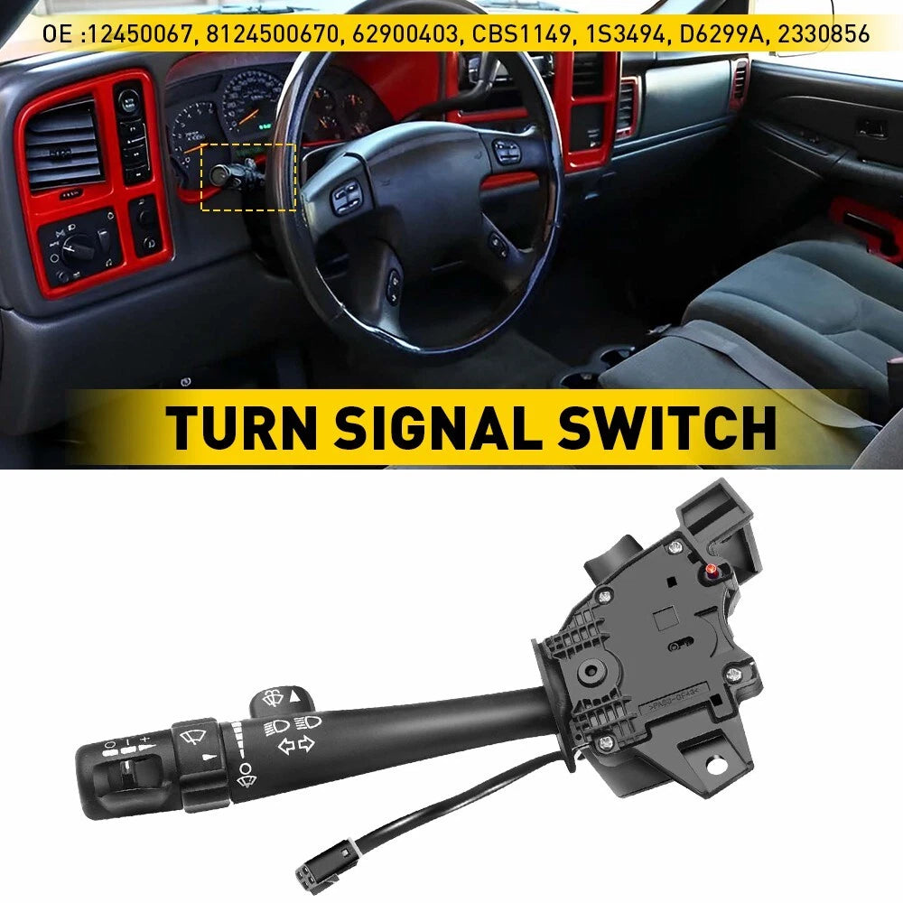 For Chevy Tahoe Silverado GMC Sierra Yukon 03-06 Turn Signal Combination Switch 6B93BC-57