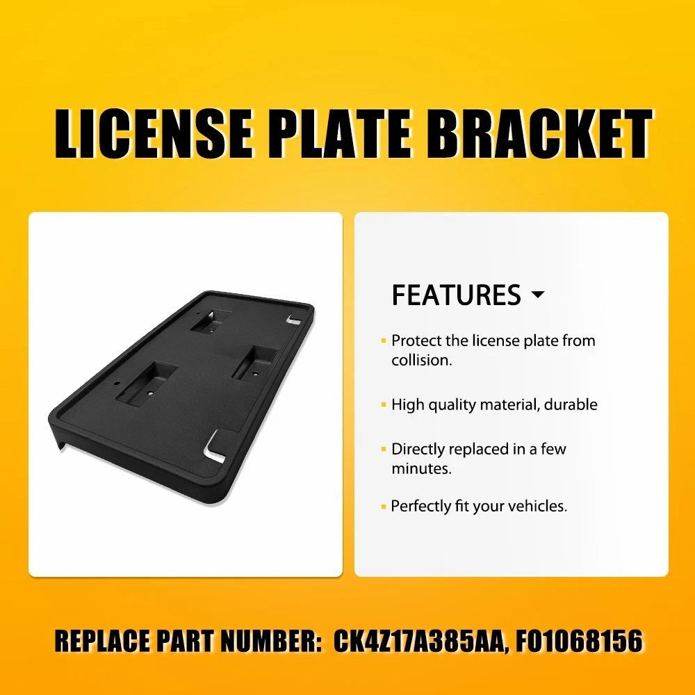 For 15-19 Ford Transit-150 250 350 350HD Front License Plate Tag Bracket Holder 6B93BC-57