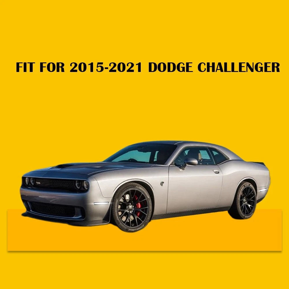 Smoked White LED Front Bumper Side Marker Lights For 2015-2022 Dodge Challenger 6B93BC-57