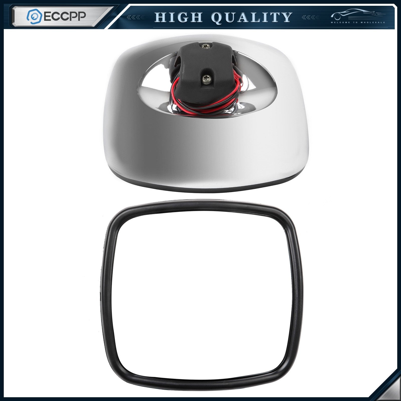 2Pcs For 03-16 Freightliner M2 Columbia Chrome Wide Angle Mirrors Heated KOEEP