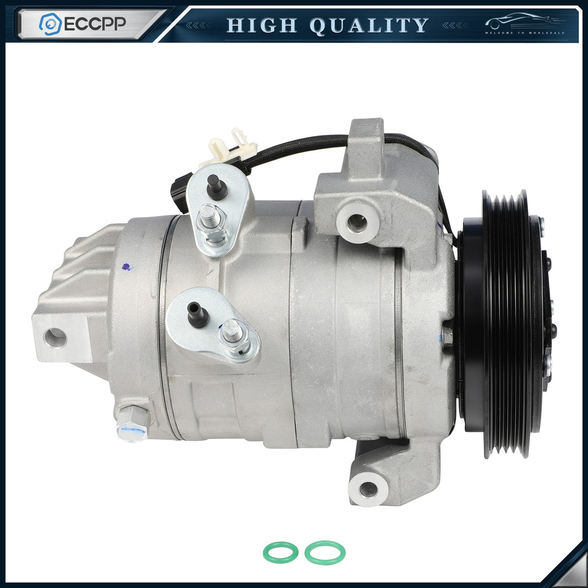 A/C Compressor with Clutch & Pulley for Ford Mustang Base 2011-2014 3.7L DKS17D 6B93BC-57