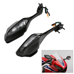 Rear View Mirrors LED Turn Signals Fit Honda CBR1000RR 2017-2024 2018 2019 2020