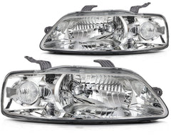 ECCPP Headlights Assembly For Chevrolet Aveo 1.6L 2004-2006 Pair Kit Chrome KOEEP