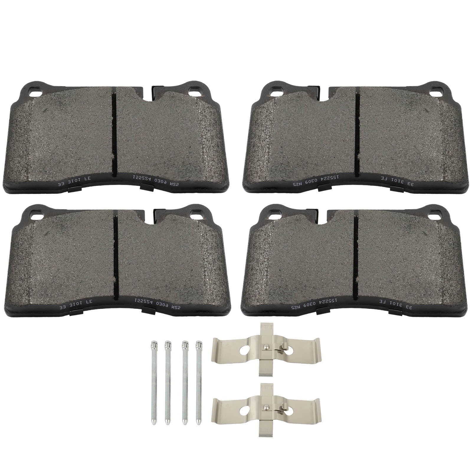 Front Semi-Metallic Brake Pads for 2014 - 2016 2017 Volkswagen Touareg 6B93BC-57