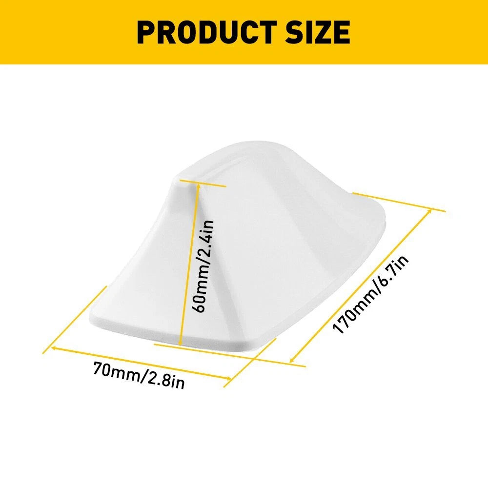 Universal Roof Shark Fin Vortex Radio Aerial Antenna Signal FM/AM White EOA 6B93BC-57
