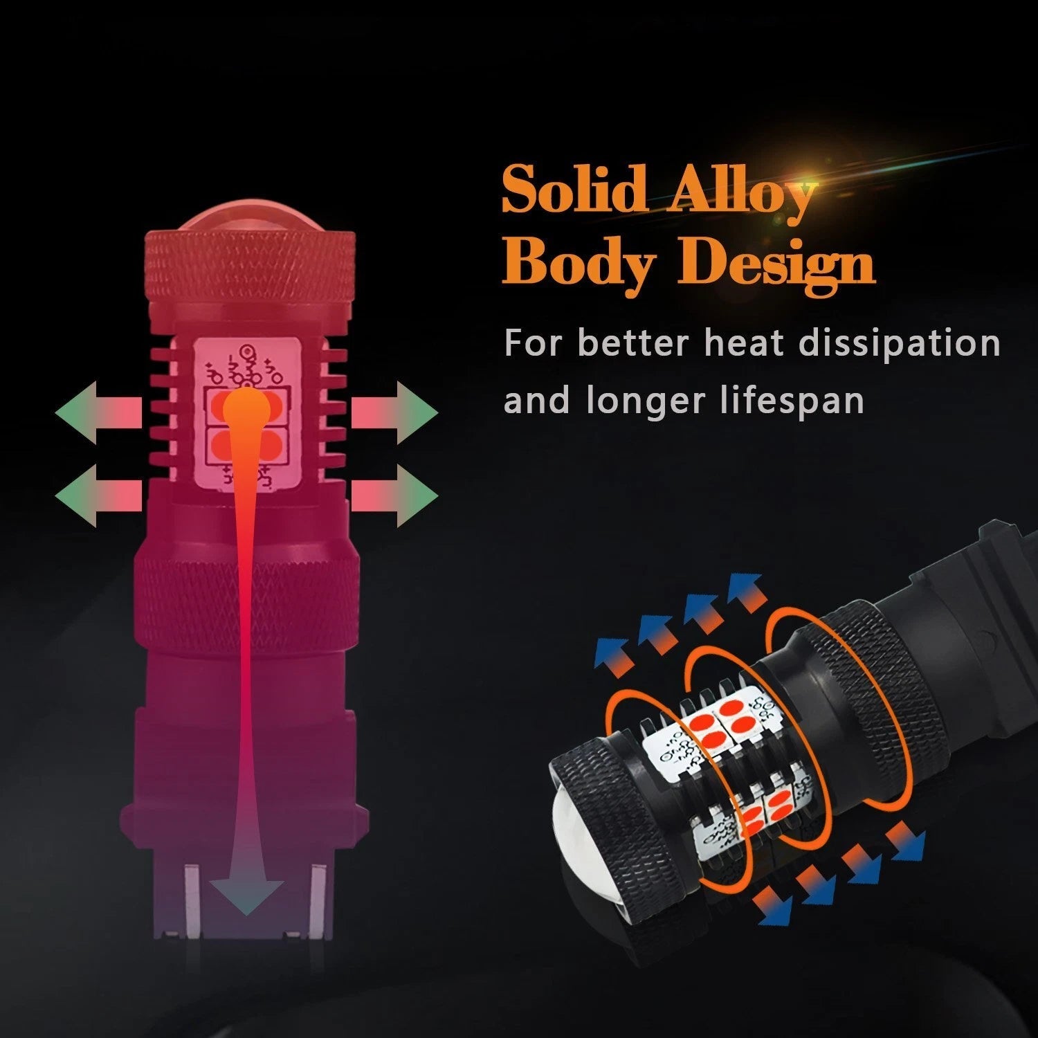 2X AUXITO 3157 3156 3057 Brake stop Tail Light Bulb Super Red LED 14K For GMC EA AUXITO