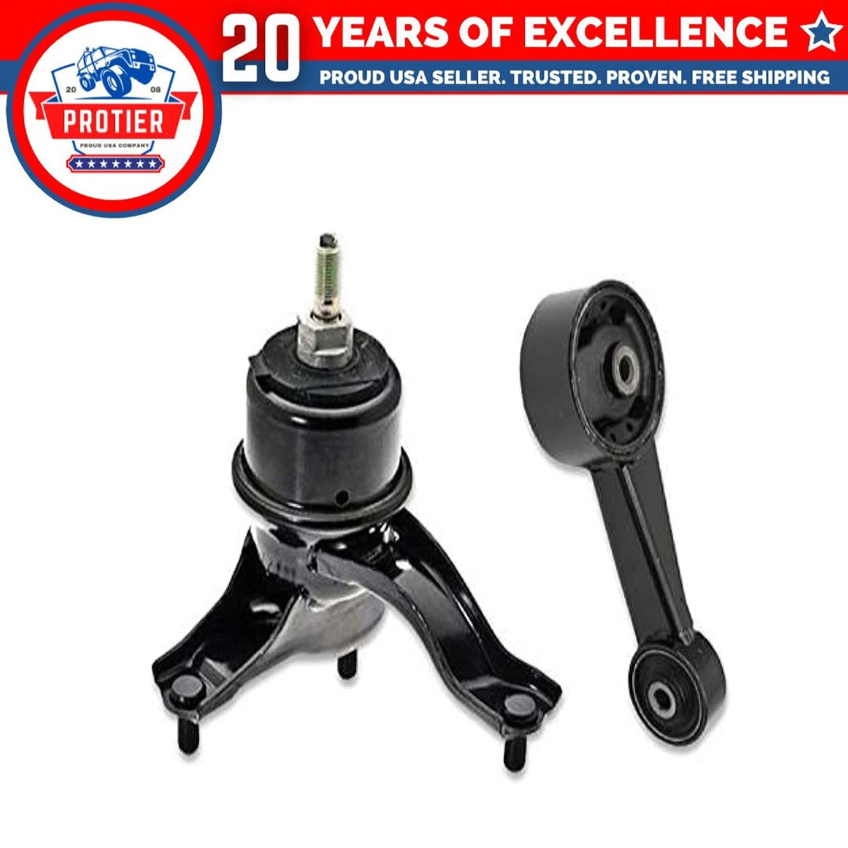 Motor & Torque Strut Mount 2PCS Compatible for 08-12 Toyota Avalon/ 07-12 Camry 6B93BC-57