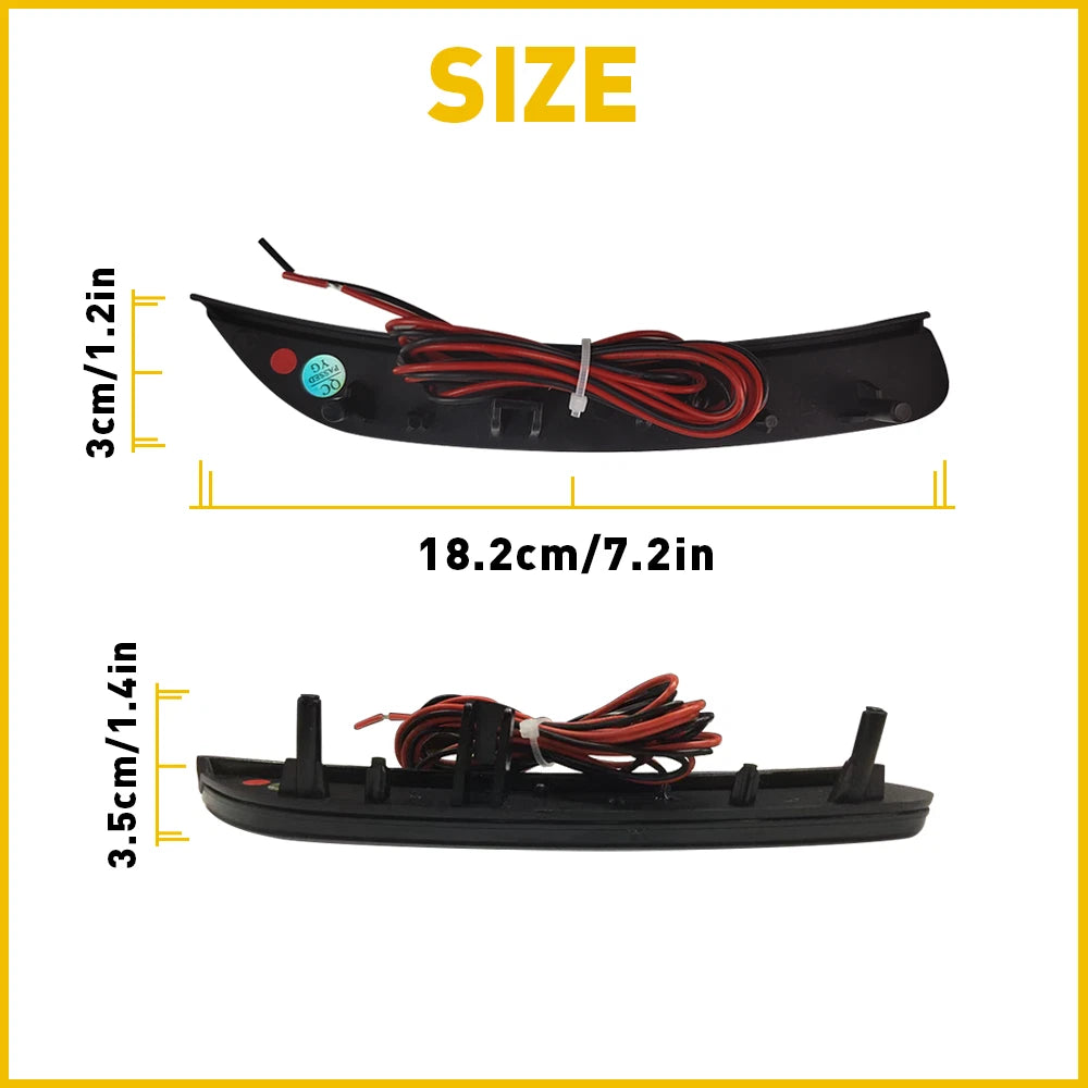 Rear/Front LH+RH Amber Side Corner LED Marker Indicator For Lights Chrysler 200 6B93BC-57