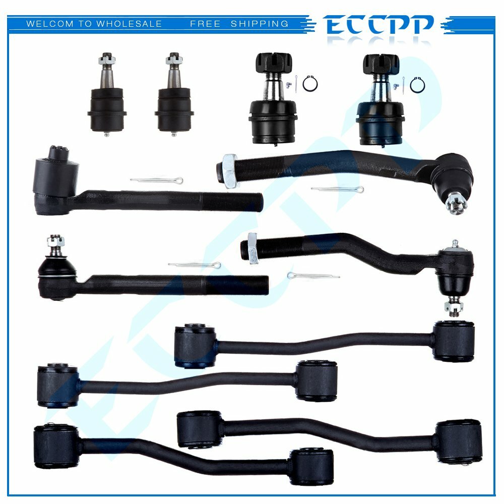 12x Complete Ball Joints Tie Rods Sway Bars Fits 1999-2004 Jeep Grand Cherokee 6B93BC-57